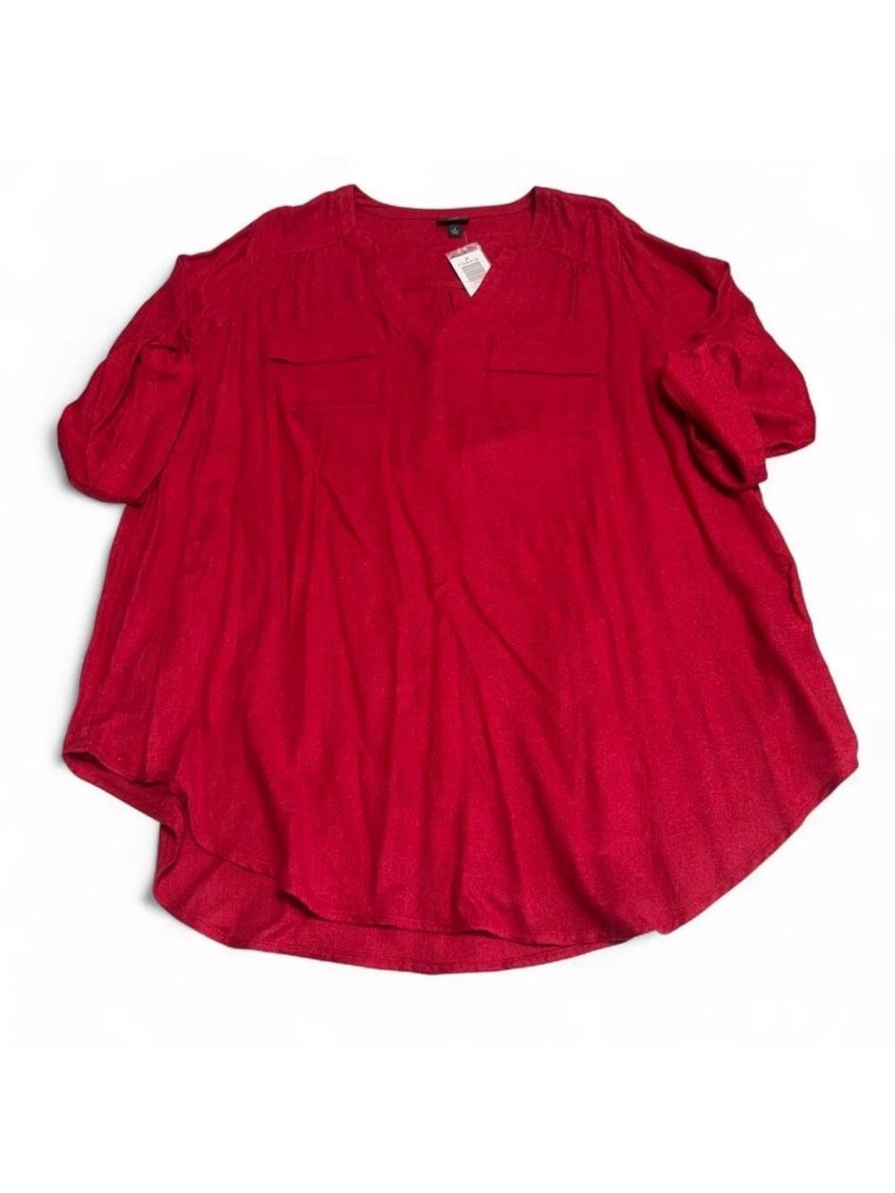 Torrid Harper Super Soft Tunic Blouse Womens 1X Fall Holiday Office Casual Comfy